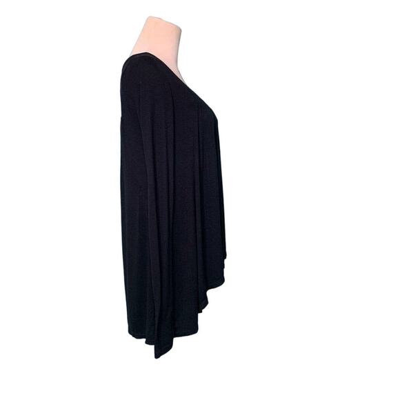 We The Free Black Long Sleeve Round Neck Pleated Tunic Top Size XS - Picture 6 of 8
